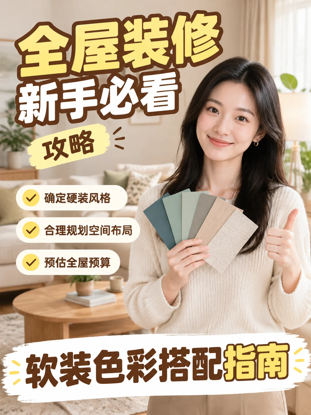 全屋装修新手必看与软装配色指南