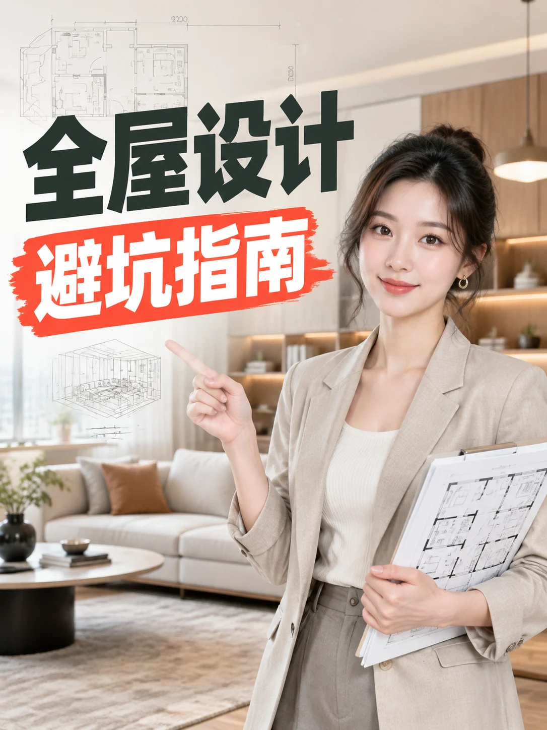 全屋设计避坑指南人物封面