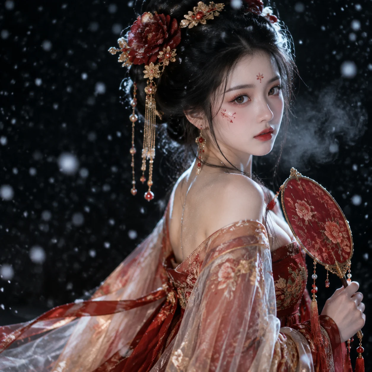 唐风回眸肖像