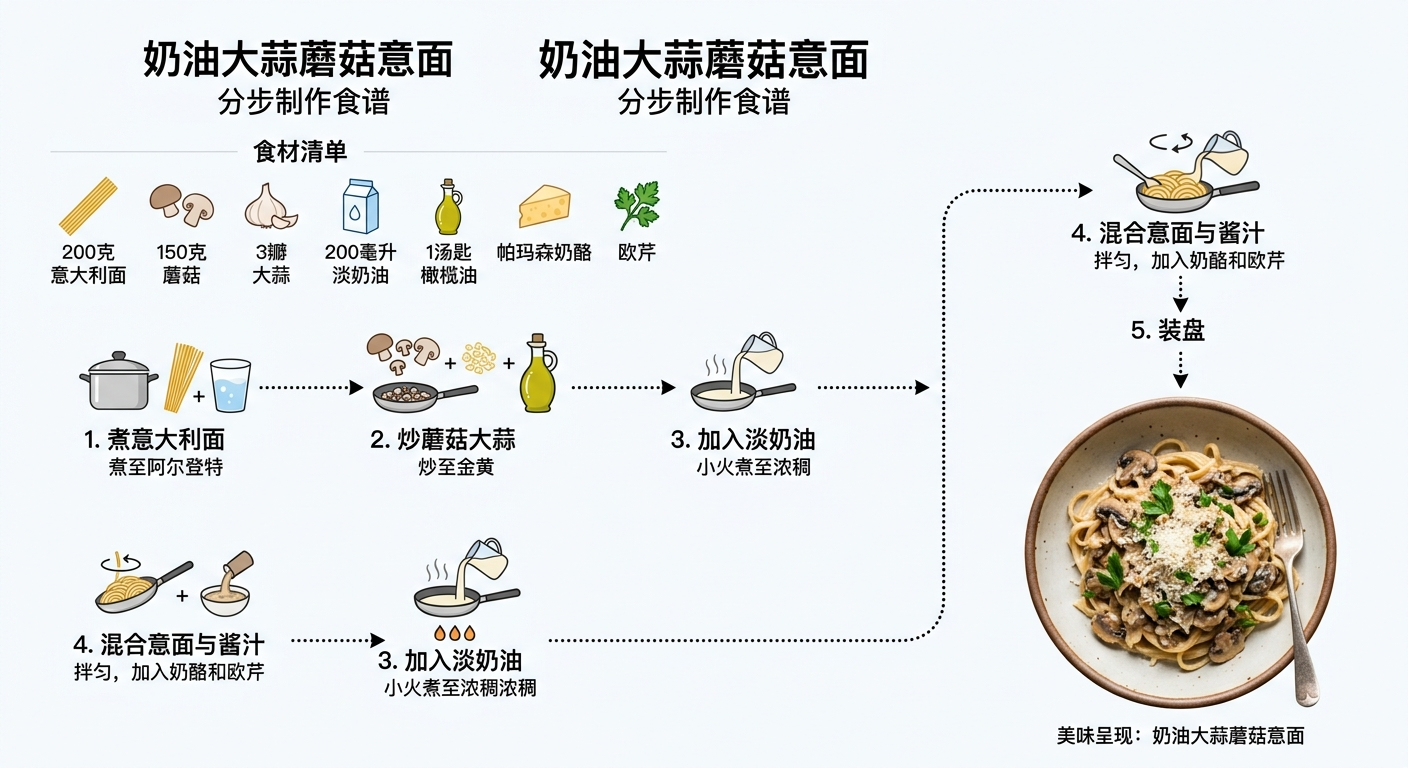 食谱信息图制作